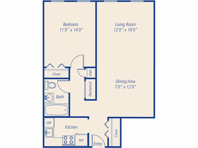 Floorplan - eaves Peabody