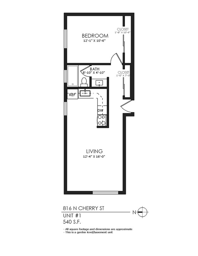 Floorplan - 816 N. Cherry St