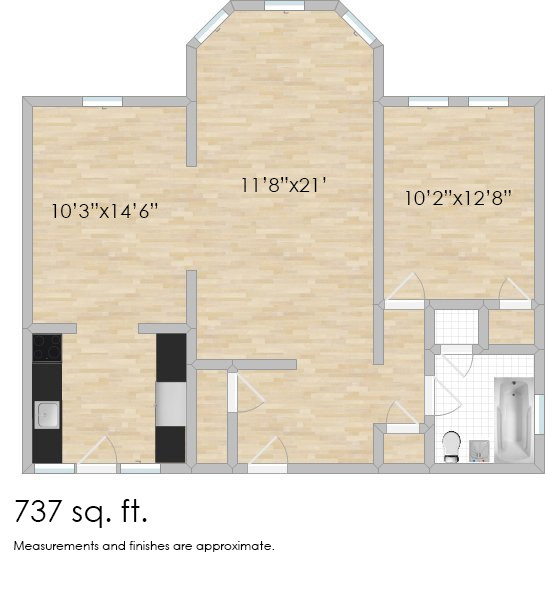 Floorplan - 814-820 S. Austin Blvd.