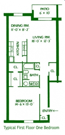 One Bedroom - Whiteland West Apartments