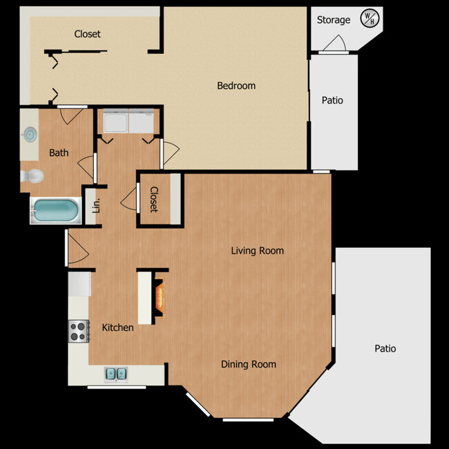 Floorplan - Creekside Laguna Apartments