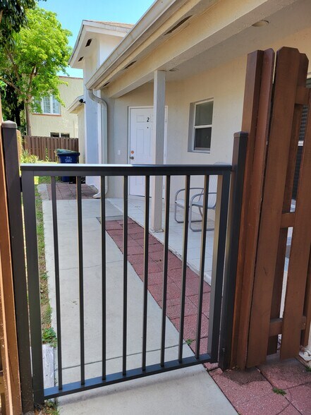 private gated entry & porch - 35 SW 7th St