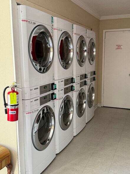 New dryers in common laundry walking distance from the apartment - 9005 Alcosta Blvd