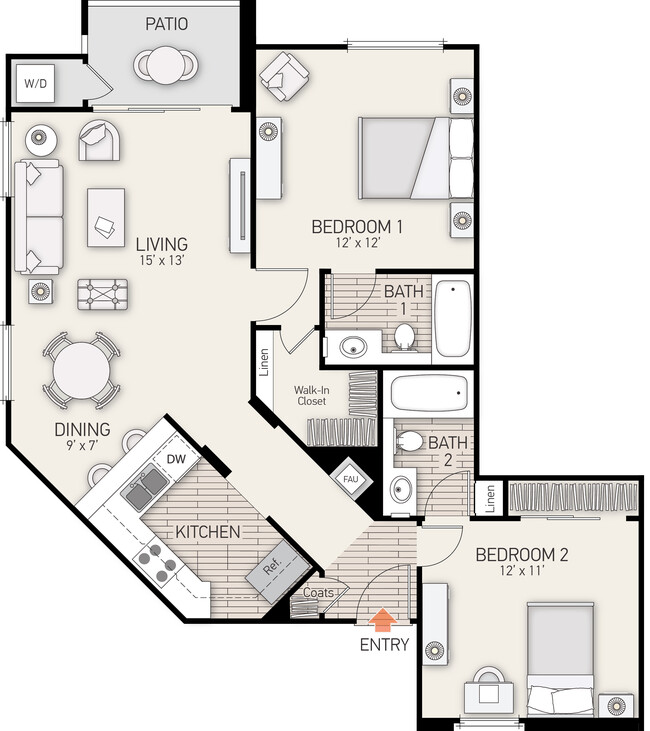 Floorplan - Ambrose Apartment Homes