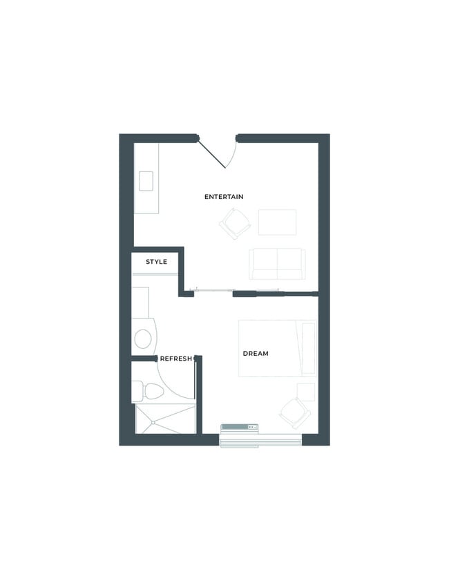 A2 Floor Plan - 1105 Flats at North Hills