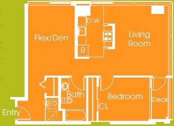 1 Bedroom 1 Bath - Aspira