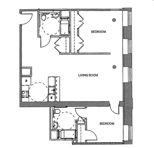 2BR/2BA - Washington Plaza Apartments