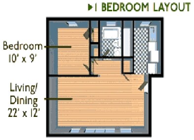 Riverview Manor 1 Bedroom - Riverview Manor Apartments