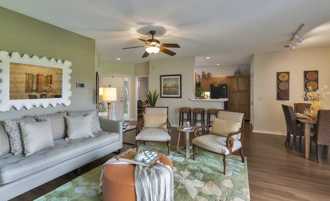 Open Living Room with Natural Light - Golf Brook Apartments