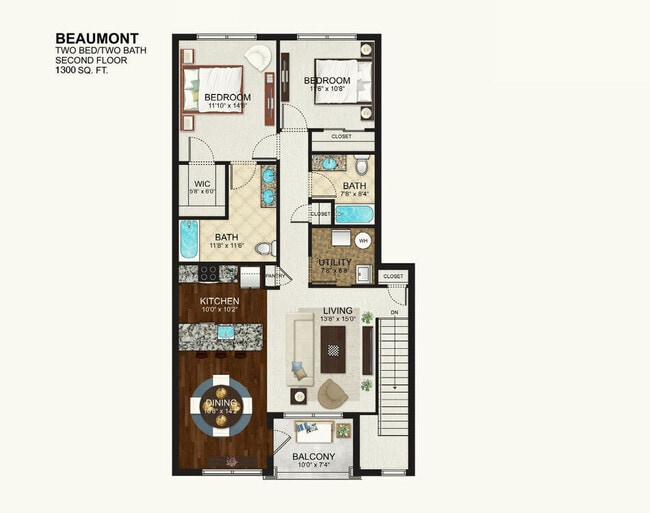 Floorplan - The Kensington at Halfmoon