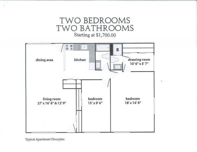 2BR/2BA - Ambassador Apartments