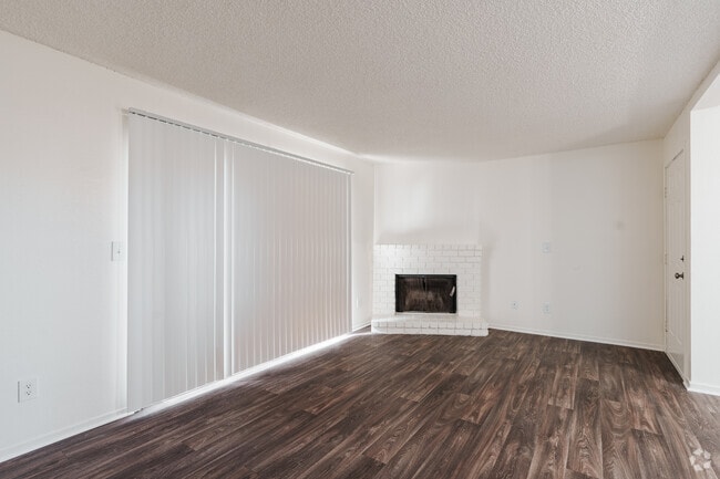 2BR, 1BA - 950SF - Living Room - Cedar Oaks