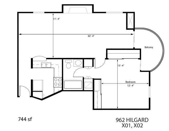 Floorplan - Chateau Hilgard