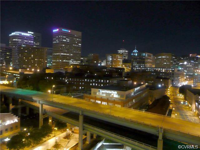 from balcony at night - 301 Virginia St