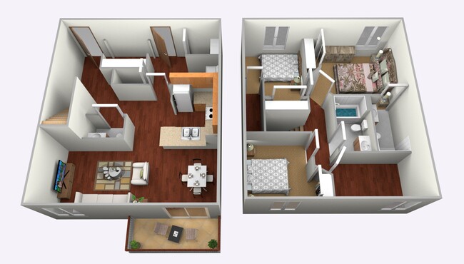 Floorplan - Courtyard Townhomes