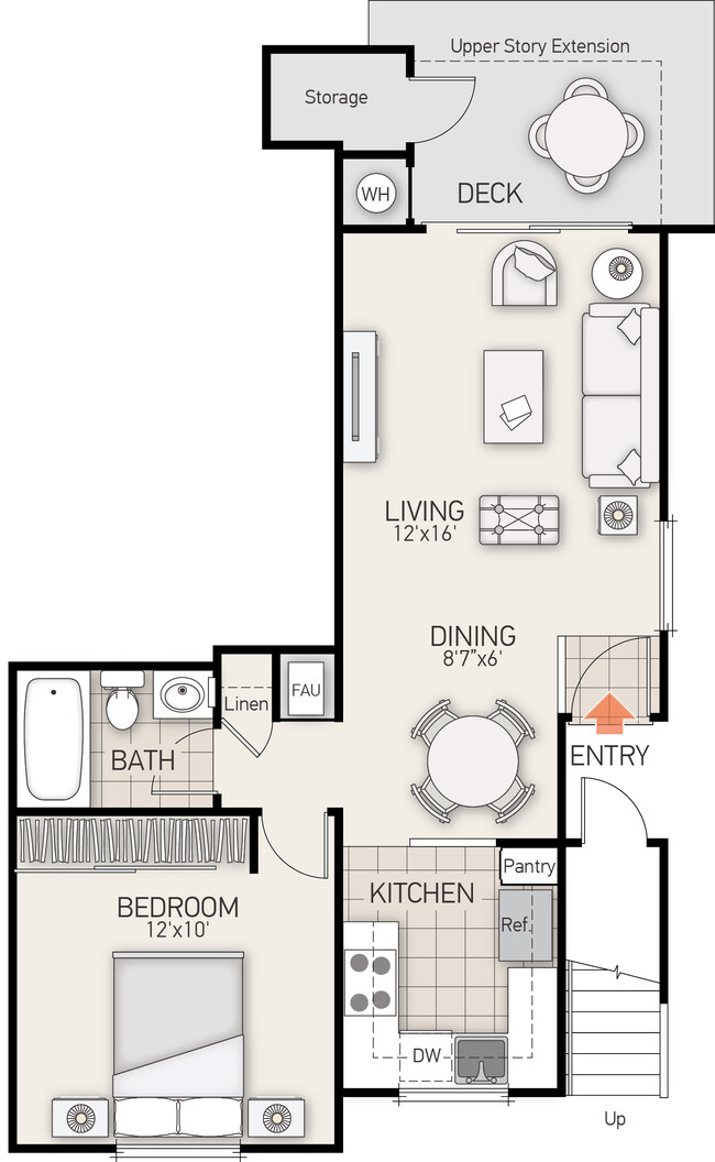 Floorplan - Berkeley-Columbia Court Apartments