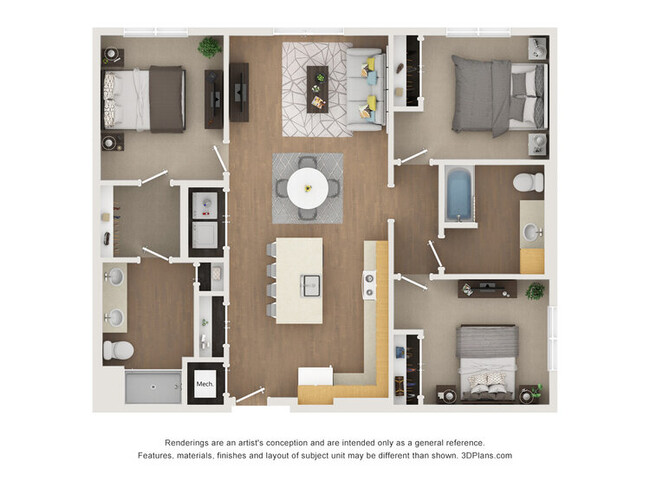 Floorplan - North Lights Apartments