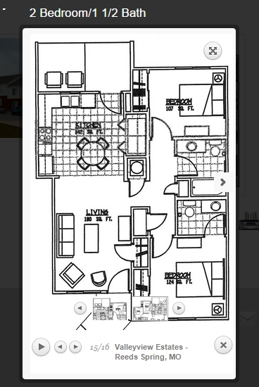 2BR/1.5BA - Valleyview Estates Apartments