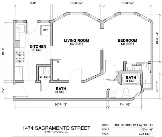 1BR/1BA - 1474 Sacramento