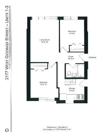 Floorplan - 4715-25 N. Leavitt