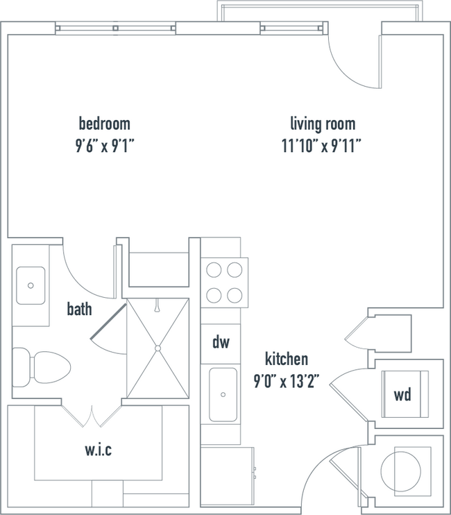 Floorplan - XThe Dartmouth North Hills Apartments