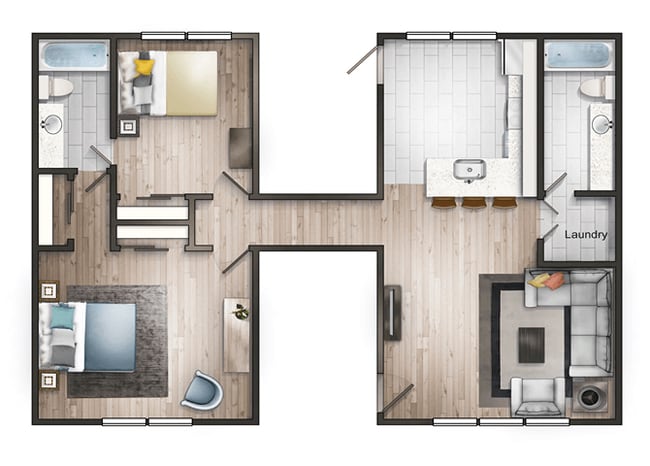 Floorplan - The V Apartments