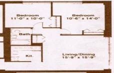 2BR/1BA - Interfaith Towers