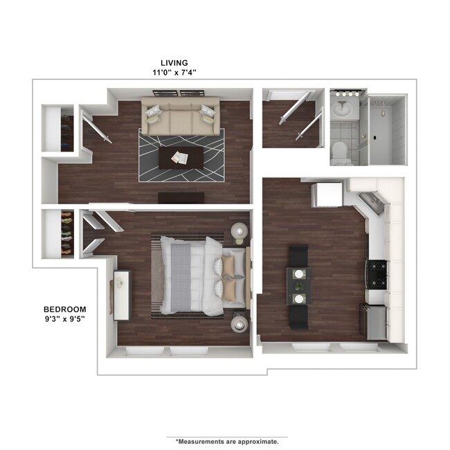 Floorplan - Clearway Apartments