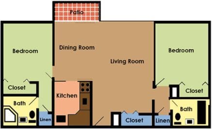 Floorplan - Executive Towers Apartments