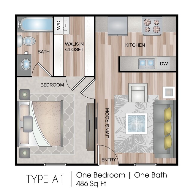 Floorplan - Abbey Glenn Apartments