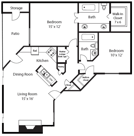 Floorplan - Summerstone Apartments