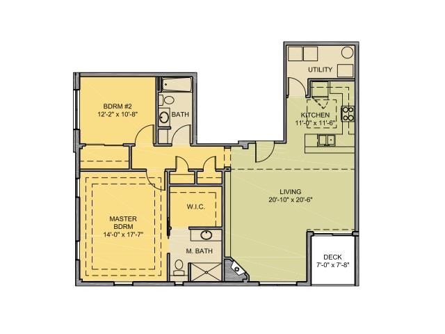 Floorplan - 1284 Downing
