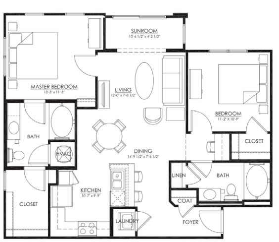 2BR/2BA Hope - Cambria at Cornerstone