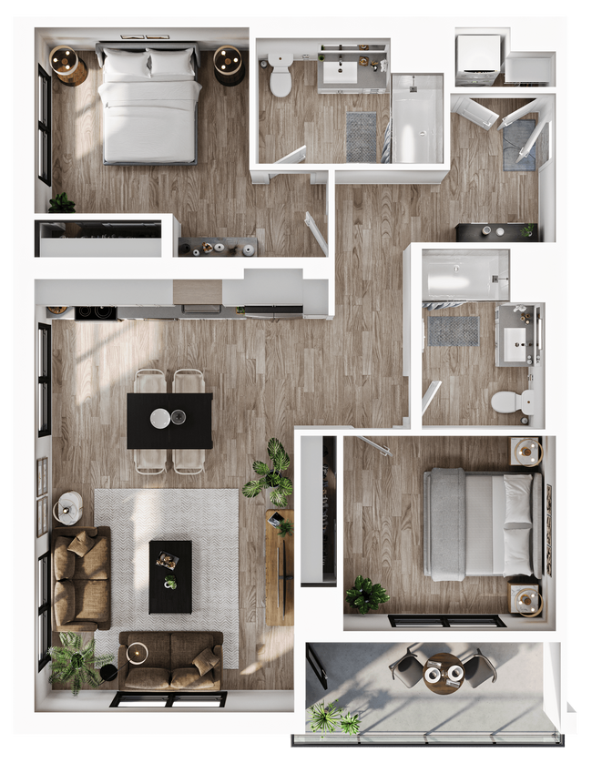 Floorplan - Alwell Apartments