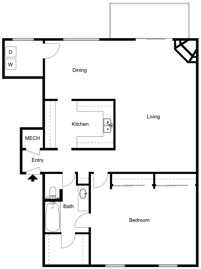 Rollingwood - 1B1B - 1100 sqft - Magnolia 2D.jpg - Rollingwood