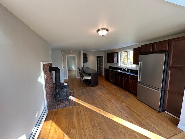 Kitchen view from dining area - 480 Newington Rd