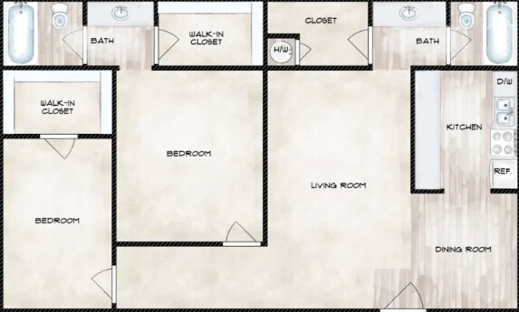Floorplan - 74 Lyerly Place Apartments