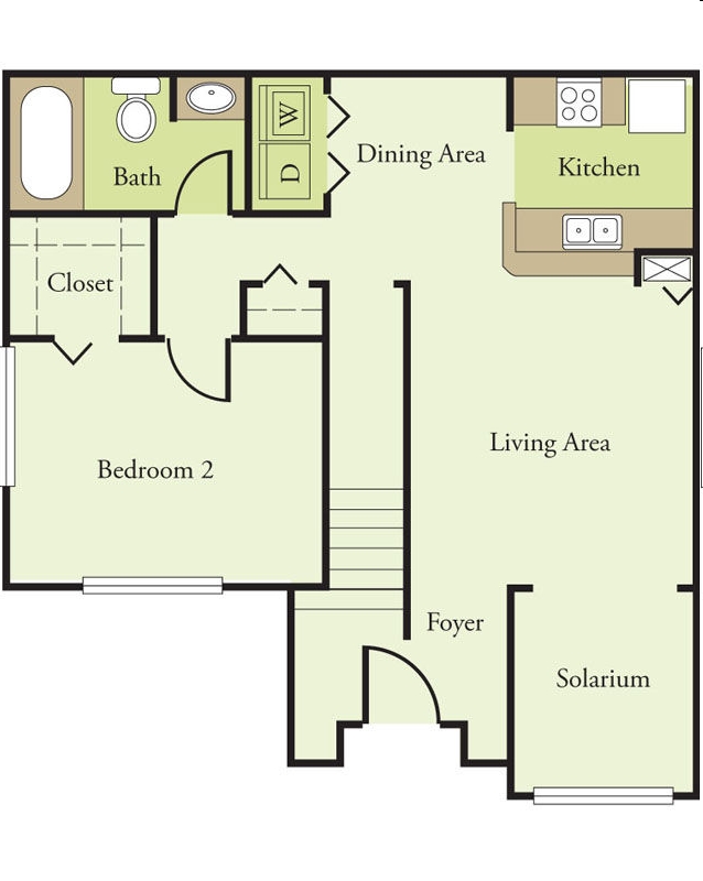 1BR/1BA - Hickory Pointe