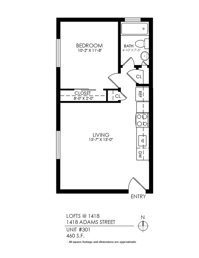 Floorplan - Lofts @ 1418