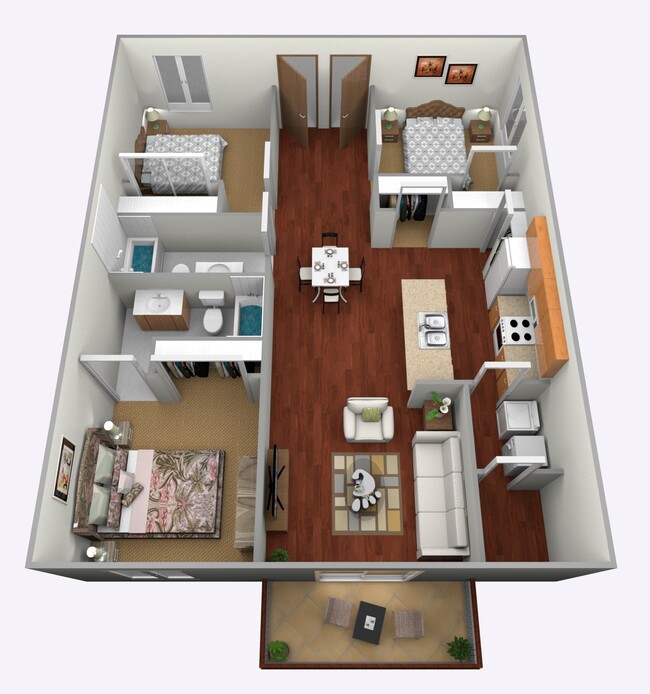 Floorplan - Courtyard Townhomes