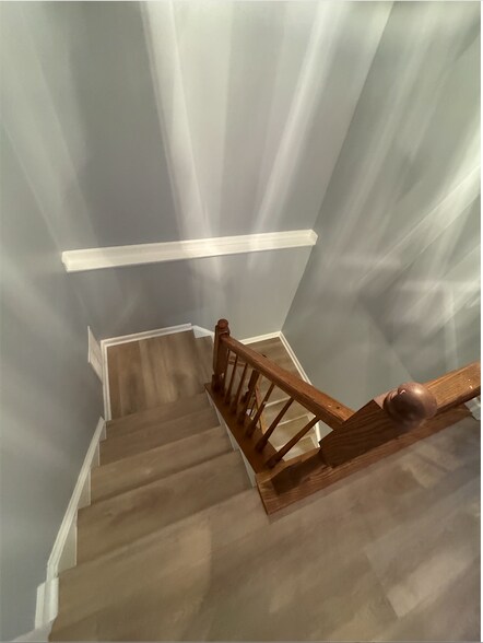 2nd Floor stairs leading to 1st Floor - 7812 Foxfarm Ln