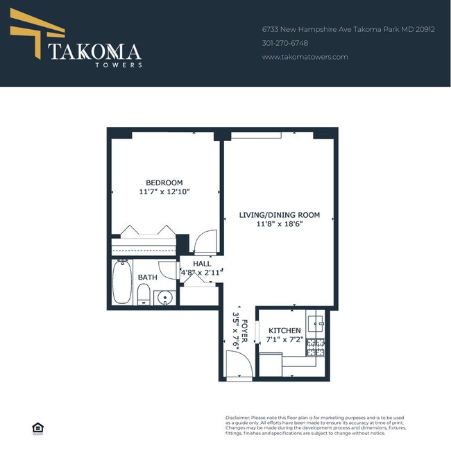 Takoma Towers 6733 New Hampshire Ave Takoma Park MD 20912 Apartment