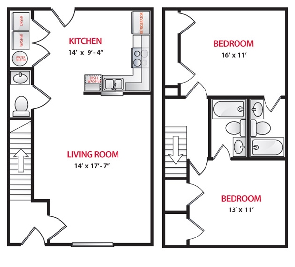 2BR/2.5BA - Shoal Creek Apartments