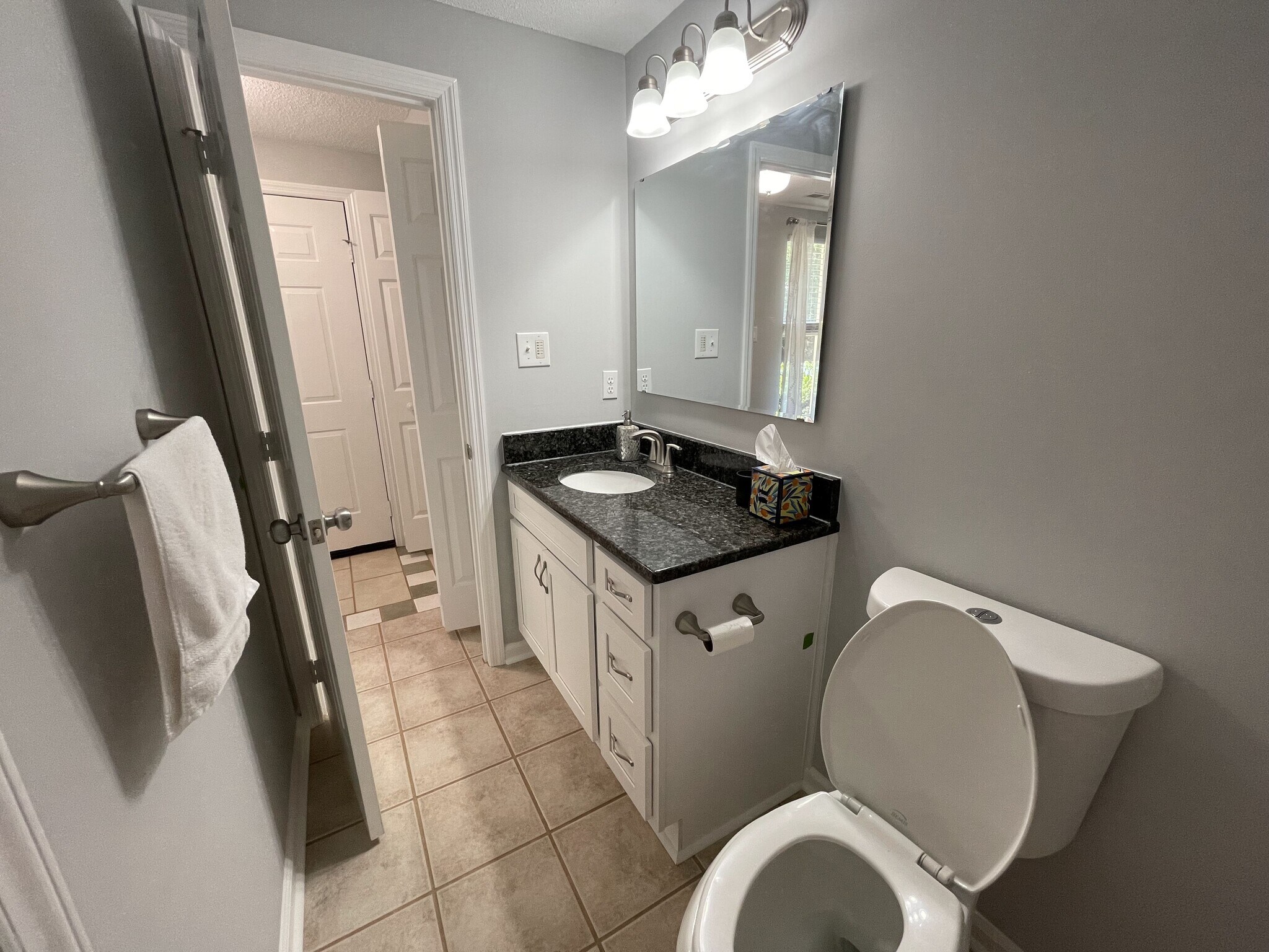 High end fixtures throughout. Not pictured to left - additional storage inside water heater closet. - 4204 Whistler Ct