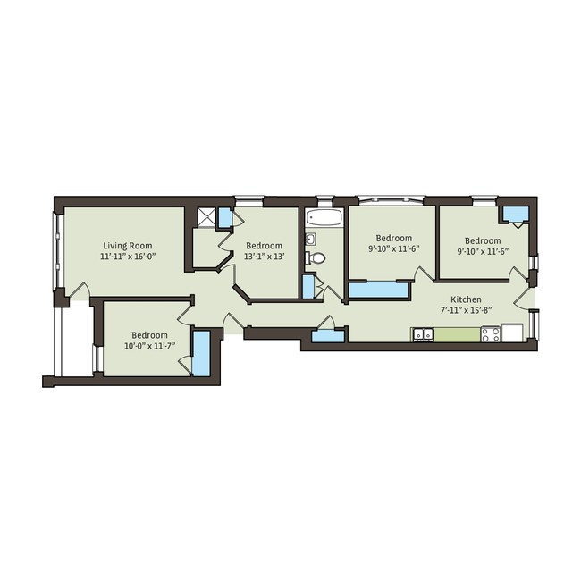 Floorplan - 5335-5345 S. Kimbark Avenue