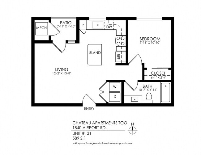 Floorplan - Chateau Too Apartments