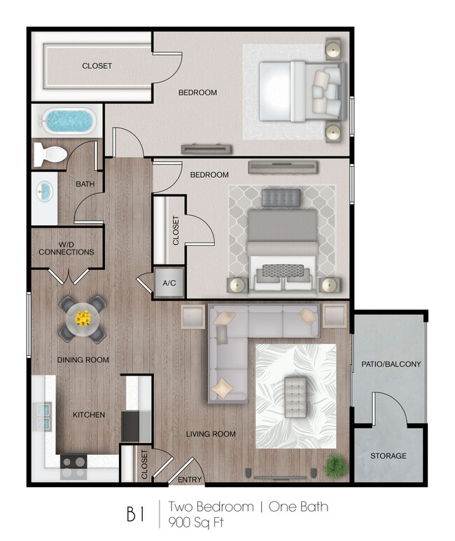 Floorplan - The Beacon Apartment Homes