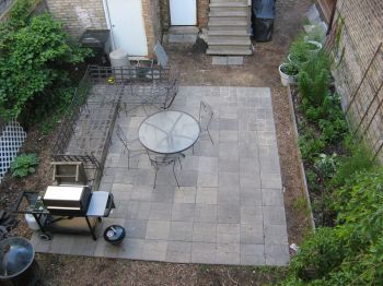 View from deck to patio - 1448 N Cleveland Ave