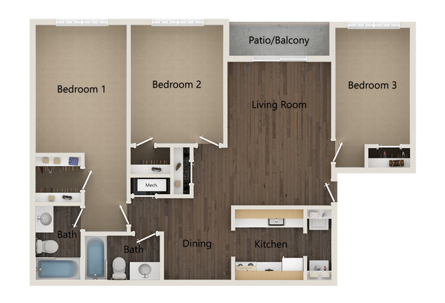 Floorplan - Village Square of Searcy