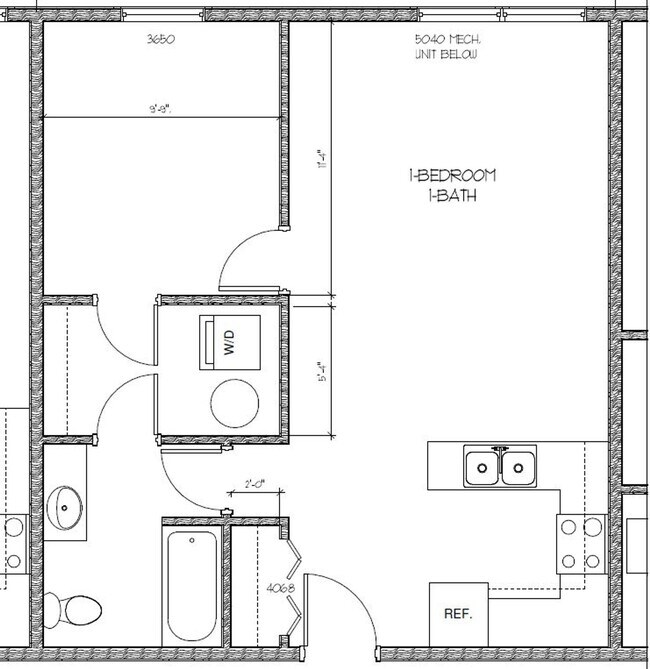 Floorplan - The Overlook Apartments